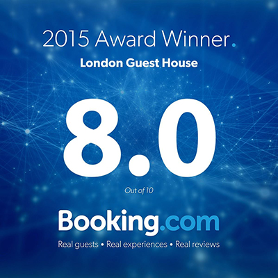 London Guest House hotel award 